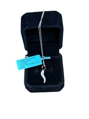 LOW START MOISSANITE STERLING SILVER ITALIAN HORN